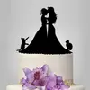Tarjeta de Inserto para Pastel de Boda de Acrílico Cumpleaños del Novio Muñeco de Boda Tarjeta de Inserto para Pastel Tarjeta de Inserto para Pastel