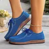 Sapatos Casuais Macios de Solado Grande Transfronteiriços Outono 2025 Novos Mocassins e Sapatos de Lona com Cadarço Quadrados para Homens e Mulheres