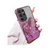 Funda de Teléfono Mariposa con Brillo Degradado Electrochapada Adecuada para Samsung S25Ultra Diamante Incrustado Arena Movediza Note20 Funda Suave M54