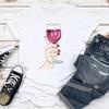Camiseta de manga corta para mujer 2023 moda estampada manga corta independiente de pie camiseta básica de manga corta para mujer Cuello redondo