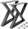 Suporte de mesa de ferro industrial transfronteiriço para sala de jantar, perna de barra de metal, estrutura de suporte para pernas de mesa, balcão de bar por atacado