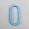 No. 5 Mosquetón Oval de Aleación de Aluminio Recubierto de Color para Pasarela Clip para Mochila Soporte para Auriculares Gancho de Liberación Rápida Gancho de Escalada