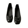 Zapatos de salón para mujer estilo Chanel con suelas blandas, zapatos de madre, zapatos populares para mujer con punta cuadrada para otoño 2026, zapatos de tacón grueso de cuero para banquetes de boda