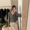 10% pelo de conejo, 5% lana, ¡Producto imis* de Thirteen Lines! Estilo coreano Otoño 2026, top relajado, holgado, casual, adelgazante