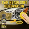 Solución Reparadora de Amarilleamiento de Luces de Coche Kineshinex, Elimina el Amarilleamiento y Aclara, Sin Necesidad de Lijar ni Pulir, Limpieza, Restauración, Reparación y Limpieza