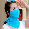 Mascarilla de Seda con Protección Solar para Conducir, Cubre Toda la Cara, Protección UV, Seda, Protección para el Cuello, Verano, Transpirable, Velo Fino para Cubrir el Cuello