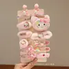 Gran Venta Otoño e Invierno Pasador para el Cabello Niños Dibujos Animados Kuromi Pasador para el Cabello Niña Pequeña Lazo Flequillo Pinza BB Accesorios para la Cabeza de Bebé