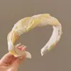 2025 Nova Faixa de Cabelo de Luxo Leve de Alta Qualidade para Mulheres, Topo Craniano Alto, Carimbo de Cabelo de Verão, Pacote de Cabelo Dopamina, Headband, Acessório de Cabeça de Celebridade da Internet