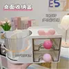 Caja de almacenamiento giratoria de escritorio para brochas de maquillaje y cosméticos, contenedor multifuncional para bolígrafos, tocador y lápiz labial.