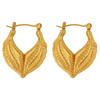 Lele Jewelry Pendientes Transfronterizos Europeos y Americanos Estilo Vintage Sencillo Acero Inoxidable Retro Chapado Pendientes de Moda Estilo Amazon