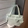 Bolso Grande Transfronterizo para Mujer 2026, Bolso Tote Ligero para el Día a Día, Versátil Bolso de Hombro con Lazo Elegante para Estudiante Universitario