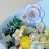 Enfeites de Buquê para Temporada de Formatura, Inserções de Cartão Roda da Sorte, Papel Cartão Branco, Cartões de Presente Criativos, Decorações Florais, Materiais DIY Artesanais