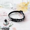 1.0 collar para mascota joyería collar para perro pequeño gato collar de dibujos animados huellas de perro collar para cachorro mascota estricta