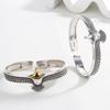 Pulseira Águia Agressiva Masculina e Feminina Personalidade Criativa Prata Tailandesa Banhada Retro Velho Indiano Pena Pulseira Joia