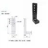 Accesorios para perfiles de aluminio 3030-4040 conector base de suelo pieza de esquina soporte de perfil fijación pieza base inclinada