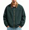 2026 Nueva Moda Casual para Hombre Tallas Grandes Holgada Chaqueta de Pana Bloques de Color Otoño Invierno para Hombre