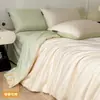 Conjunto de cama de quatro peças em seda gelada lavável para o verão, conjunto de cama de três peças para dormitório, não Tencel, capa modelo novo 2026