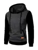 Nueva Sudadera con Capucha Jacquard Deportiva de Fitness Casual para Hombre Sudadera de Punto