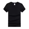 Camiseta Lisa de Manga Corta con Cuello Redondo de Algodón Pesado Personalizable DIY Camiseta Lisa Ropa de Trabajo para Imprimir logo