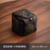 Bolsa de tela pequeña para guardar tazas de té con brocado, bolsa portátil para guardar tazas de té, accesorios para juegos de té de viaje de kung fu