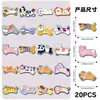 20 Piezas de Imanes Suaves Magnéticos Originales de Refrigerador con Graffiti de Animales Versión Q Dibujos Animados Lindos Impermeables para Archivador Completamente Magnéticos Pegatinas Magnéticas