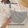 "Maravillosa Sensación de Nube" 10A Algodón Antibacterial Ropa Interior Femenina Dulce Moño Transpirable Entrepierna Larga Calzones de Algodón