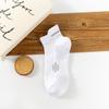 Calcetines de verano para hombre absorbentes de sudor desodorantes transpirables de algodón fino calcetines cortos bajos de malla calcetines deportivos de oreja bajos
