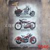 Motocicleta Clássica Europeia e Americana Carro Famoso Retro Bar Decoração de Restaurante Hot Pot Pintura de Ferro Sem Moldura Popular para Casa