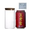 Atacado de fábrica frasco de vidro reto com tampa de bambu e madeira para chá perfumado frasco de armazenamento doméstico garrafa de armazenamento de grãos para cozinha