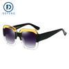 Defeng 28031 Moda Europea y Americana Montura Grande Gafas de Sol para Mujer Gafas de Moda Gafas para Mujer y Hombre Transfronterizas
