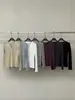 Top de Punto Color Rosa con Botones de Concha, Cuello en V, Manga Larga para Mujer, Principios de Otoño, Estilo Coreano, Suave, Perezoso, Holgado, Adelgazante, Cuello Semiabierto