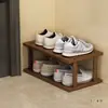 Zapatero Simple, Zapatero Estrecho para Entrada de Casa, Zapatero Bajo Mini, Estante de Almacenamiento Multicapa, Solución de Almacenamiento de Zapatos para Dormitorio
