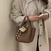 Bolsa Saco de Luxo para Mulheres 2026 Nova Versátil Texturizada de Mão Bolsa Cesta Retrô de Ombro Único Transversal