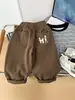 Pantalones casuales para niños, estilo primavera y otoño, corte holgado, pantalones modernos estilo coreano para niños, pantalones largos para niños mayores, marrones y negros, disponibles para venta al por mayor