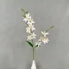 Orquídea artificial de dos puntas decoración del hogar accesorios para fotografía de bodas arreglo de flores artificiales decoración de pared de flores flores artificiales