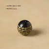 Retro Zen Tradicional Patrimonio Cultural Inmaterial Procesamiento Medicina Tradicional China Cuentas Aromáticas Bronceado Corazón Cinco Elementos Clásicos Cuentas Redondas Negras Cuentas para Manualidades