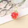 Serie de frutas fresa cereza sandía piña aleación esmalte gota colgante pulsera hecha a mano DIY cuerda para el pelo accesorios de joyería