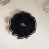 Diadema de Punto de Lana con Atmósfera Otoñal e Invernal Coreana, Suave Elegante, Diadema de Intestino Grueso, Diadema de Peluche con Encaje para Cola de Caballo