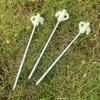 Lona de Camping al Aire Libre Estacas de Tienda Estacas de Suelo Fluorescentes Luminosas Estacas Mariposa 21 cm Cabeza de Plástico Brillante