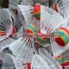 Bola de arco-íris EVA de plástico durável badminton infantil monocromático elástico leve badminton multicolorido opcional