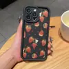 Funda de Teléfono Móvil Fresa Pantalla Completa Iphone15Promax Apple 13 Suave 11 Nicho 12 Anticaída Xr Femenino 14Plus Moderna