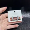 Pendientes de Serie de Diseño Original con Agujas de Plata S925, Galvanizado Ecológico, Moda Versátil de Lujo Ligero de Nicho Venta Directa