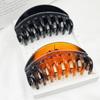 Versión coreana de pinza de agarre grande, pinza negra para tocado, pinza para cabello ámbar de tamaño mediano, pinza para cola de caballo, horquilla, pinza para el cabello, pinza para tiburón, venta al por mayor