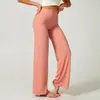 Pantalones Largos Deportivos Fitness Yoga Pierna Ancha Rectos para Mujer Levanta Glúteos Sueltos Trasero de Durazno Correr Casuales Exteriores Lu