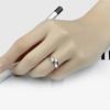 Anillo Feliz Doble Delfín de Productos de Fábrica Fuente Anillo de Boca Viva Delfín Bañado en Plata Transfronterizo Anillo de Doble Delfín del Día de San Valentín
