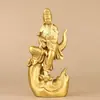 2023 novo latão Guanyin ornamentos cobre lua Guanyin decoração de casa presente criativo artesanato atacado