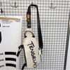 Bolsa Masculina Moda Bolsa Transversal Mochila para Meninos Bolsa Esportiva Casual de Nicho Bolsa de Ombro Feminina Bolsa de Peito Estilo Japonês Distintivo