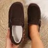Zapatos de Boken Forrados de Polar para Mujer Talla Grande, Estilo Retro, Plataforma Gruesa de Algodón, En Stock para Amazon, Otoño 2026