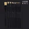 Juego de pinceles Jorgione de 24 piezas Pelo de nailon Bolsa portátil para lápices Acuarela Gouache Pintura al óleo Pincel de pintura de bellas artes