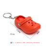 Regalo mayoreo personalidad creativa mini pantuflas colgante de pareja colgante para bolsa de coche simulación zapatos con agujeros llavero